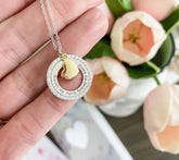 Diamonique Mother's Day Necklace & Greeting Card, Nana